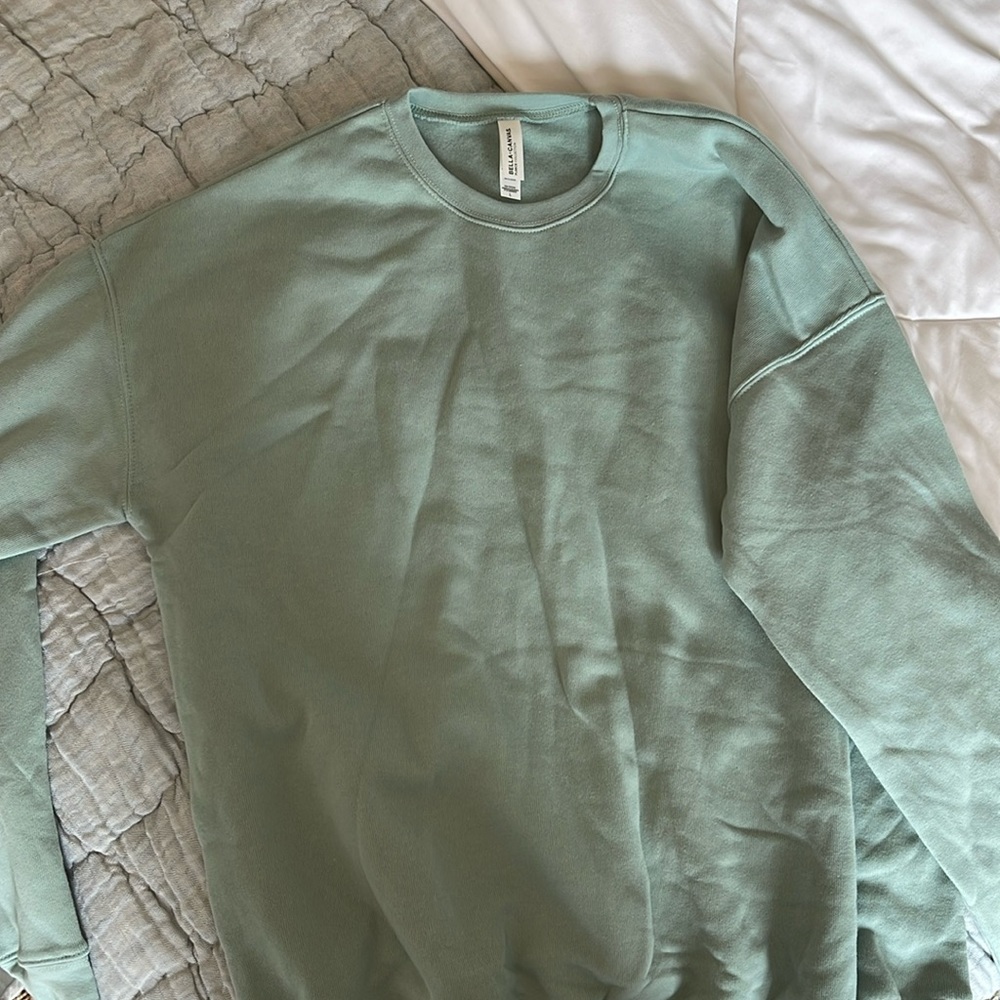 Bella canvas crew neck sweatshirt dusty blue